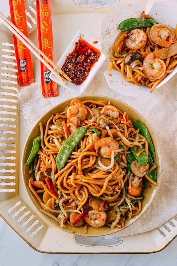 Shrimp Lo Mein, by thewoksoflife.com