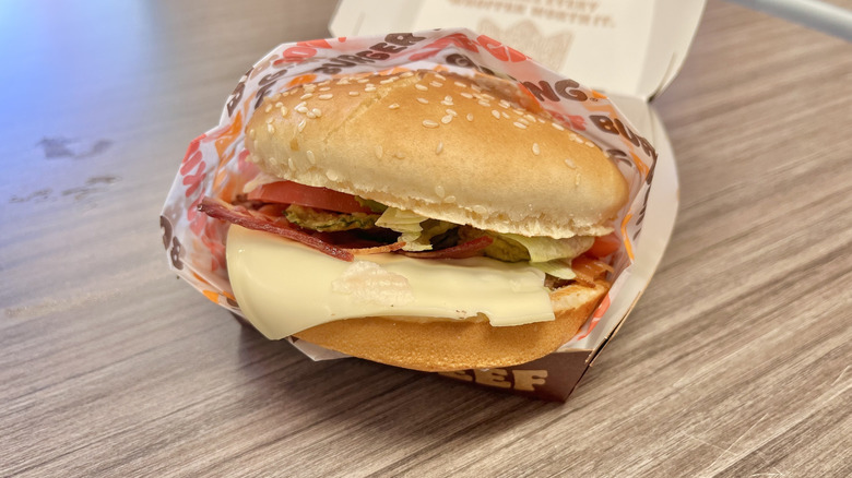 BBQ Bounty Whopper in a carton