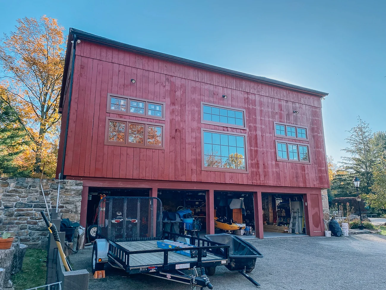 Windows added to barn