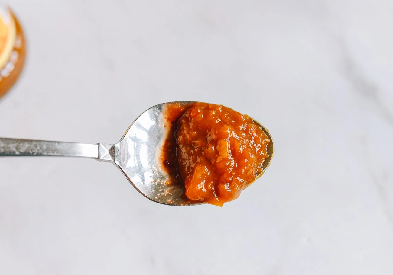 spoonful of yellow lantern chili sauce