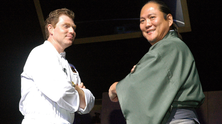 Iron Chef Bobby Flay and Masaharu Morimoto