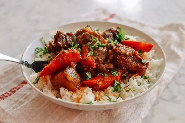 Caribbean Spiced Lamb Stew, by thewoksoflife.com