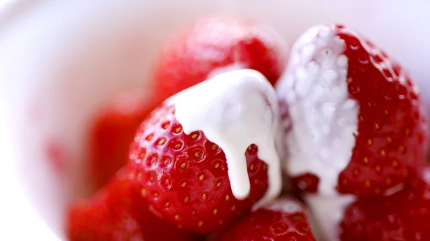Strawberries and cream during day four of the 2022 Wimbledon Championships at the All England Lawn Tennis and Croquet Club, Wimbledon. Picture date: Thursday June 30, 2022.