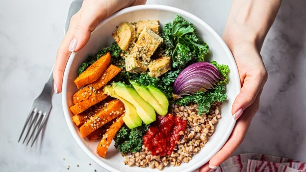 Vegan lunch salad