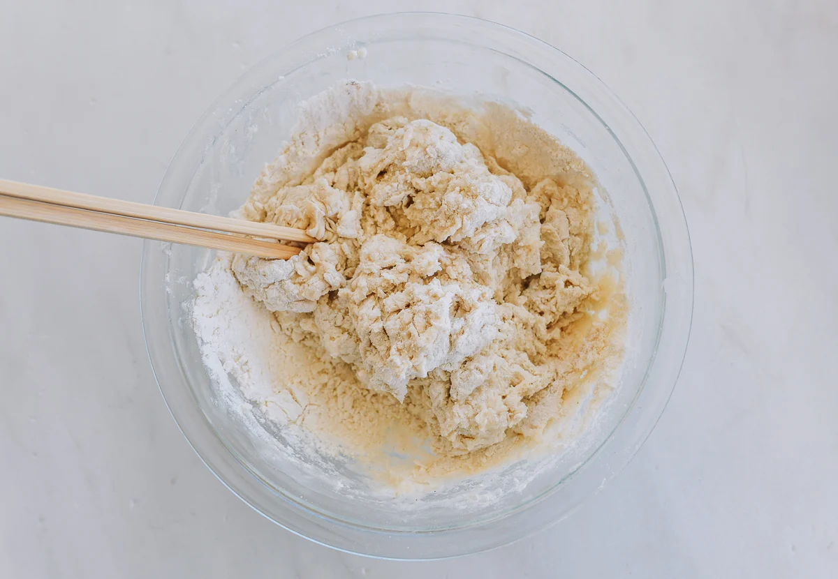 mixing dough