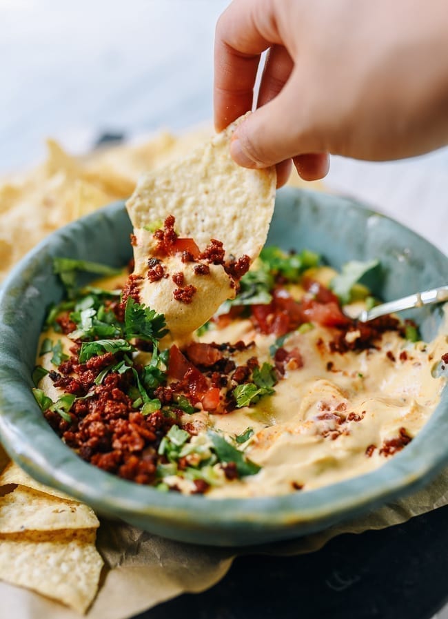 Vegan Queso, thewoksoflife.com