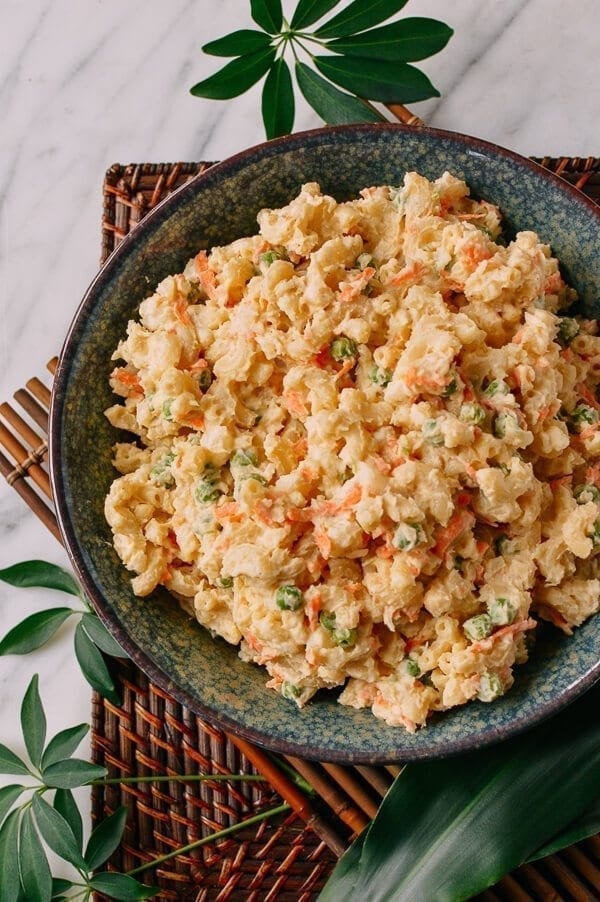 Hawaiian Mac Salad, by thewoksoflife.com