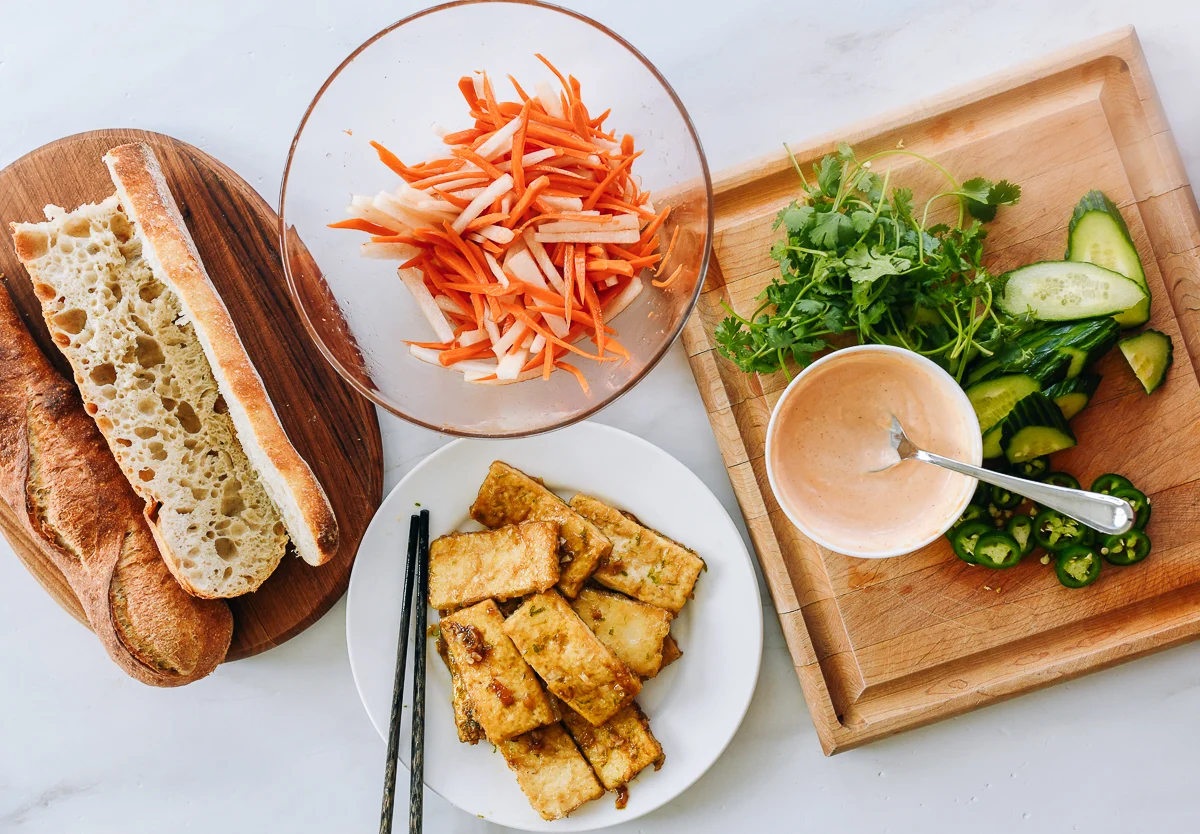tofu banh mi ingredients