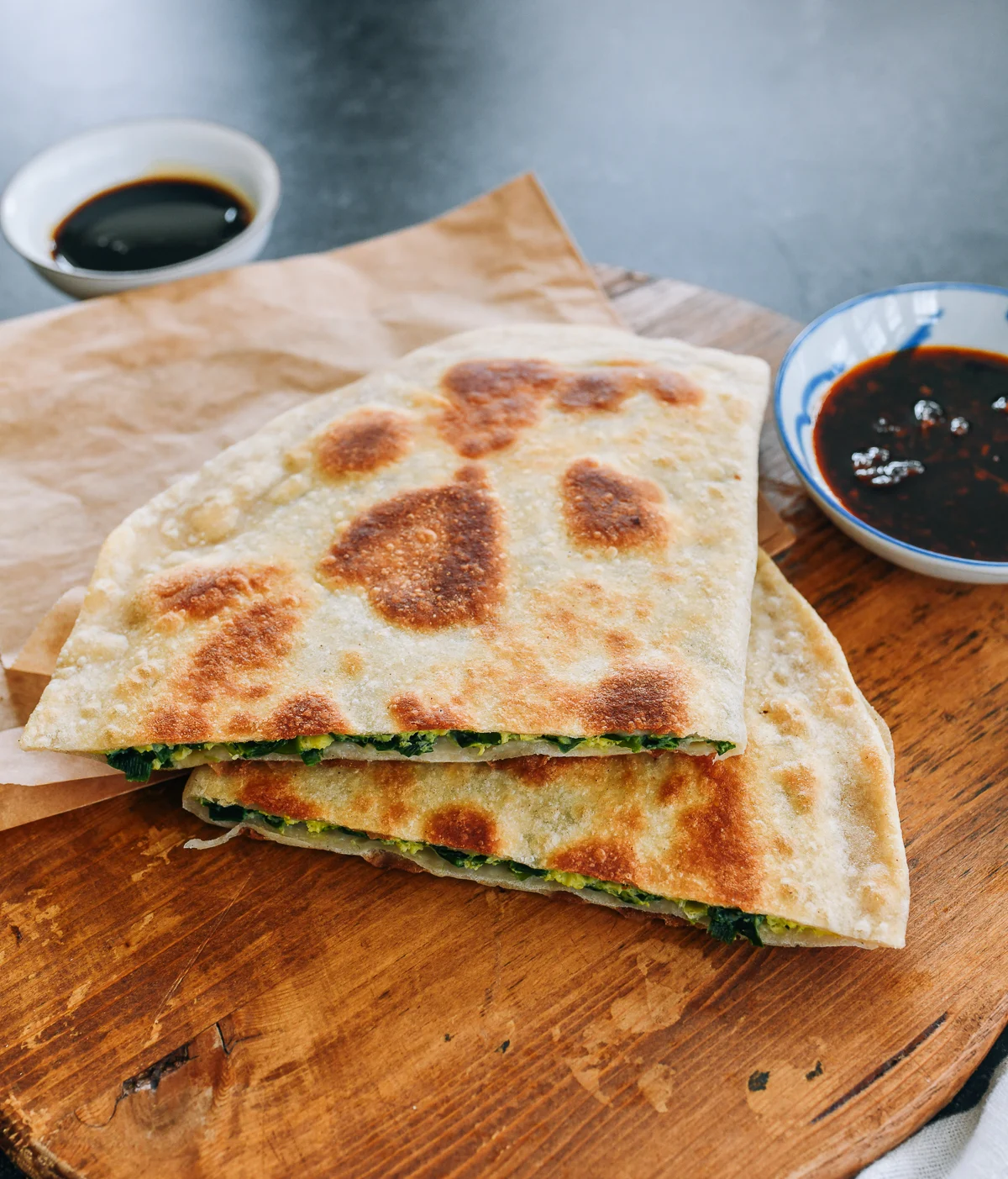 Chinese chive egg pockets