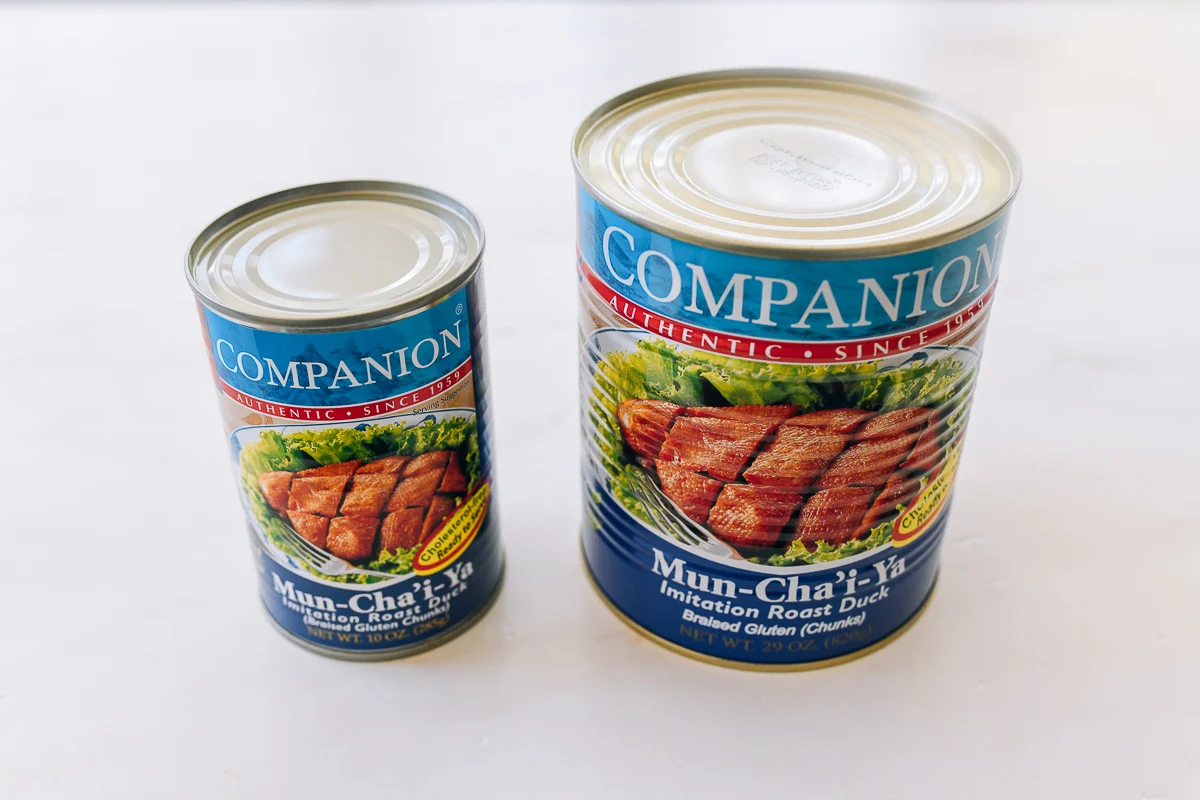 canned mock duck