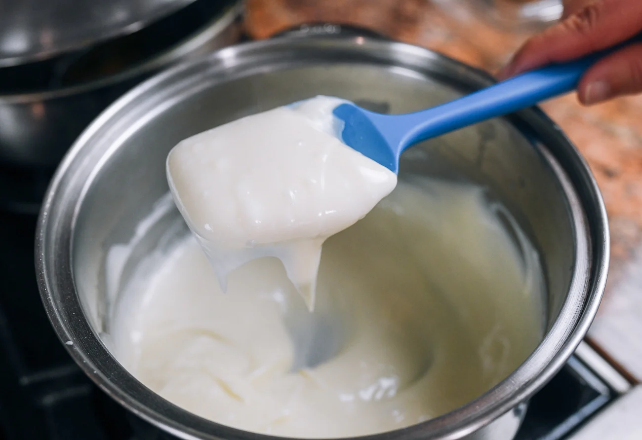 cantonese milk pudding mixture
