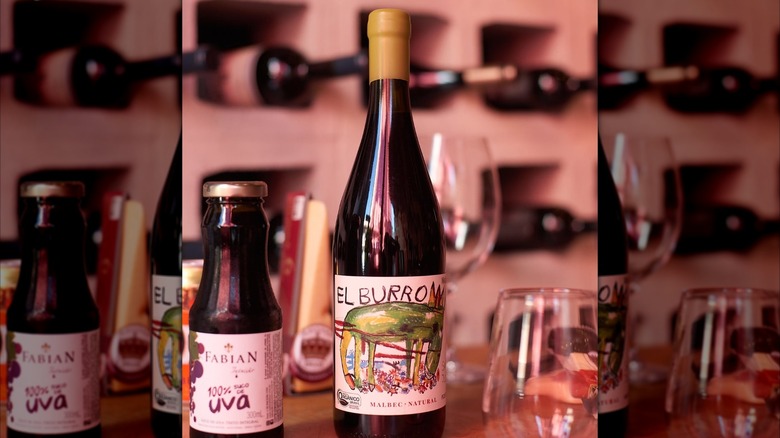 bottle of red wine