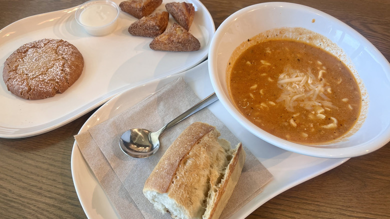 Panera fall menu items on plates