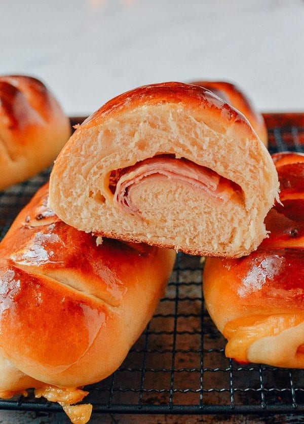 Ham and Cheese Buns, by thewoksoflife.com
