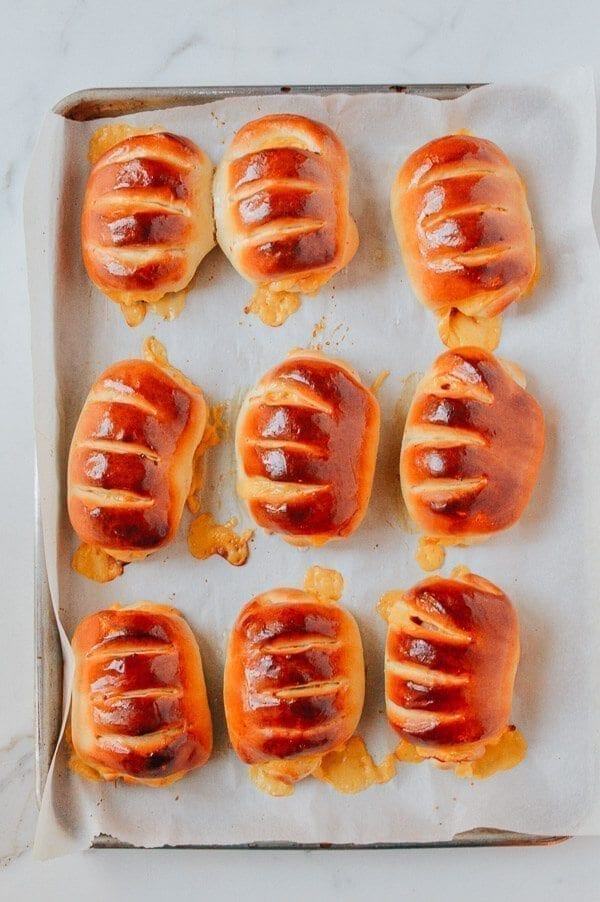 Ham and Cheese Buns, A Chinese Bakery Treat, by thewoksoflife.com
