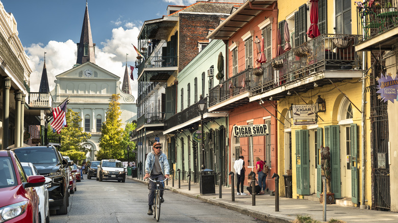 An image of the French Quarter in New Orelans