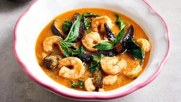 Thai red curry with prawns (Mike English/PA)