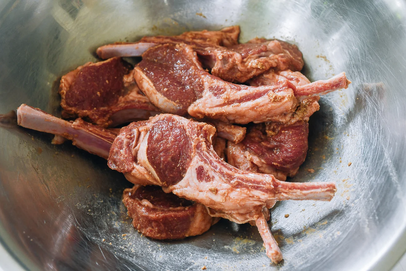 marinated lamb chops