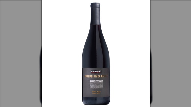 Kirkland Signature Russian River Valley Pinot Noir on white background