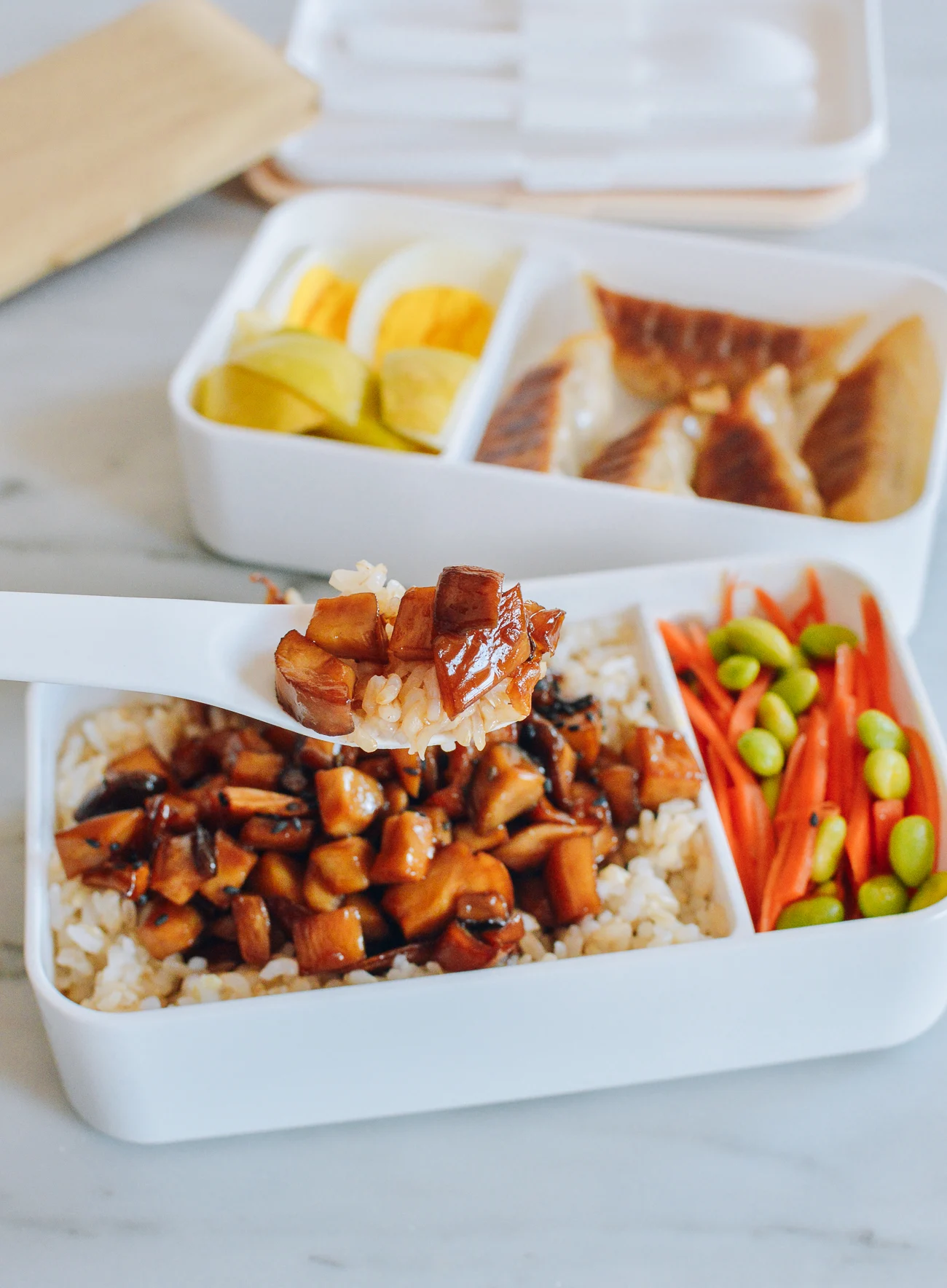 Teriyaki Mushroom Bento, thewoksoflife.com