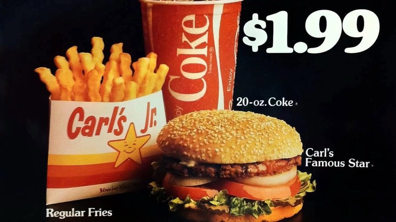 A nostalgic Carl's Jr. combo meal for $1.99