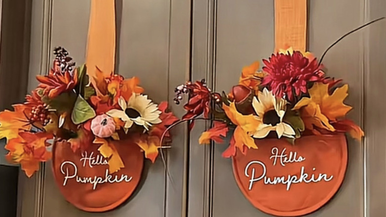 Fall kitchen decor from dollar tree