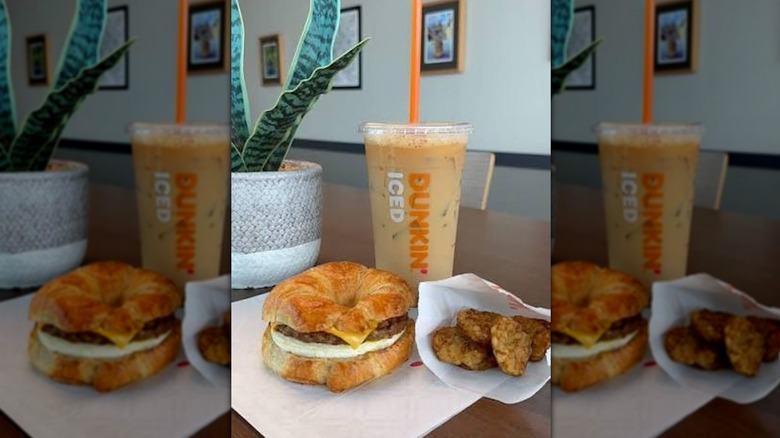 $6 meal deal featuring coffee, a breakfast sandwich, and hash browns