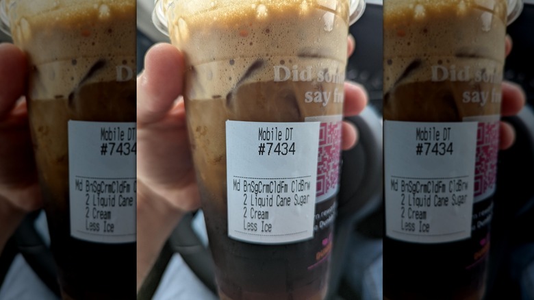 Cold brew coffee from Dunkin'