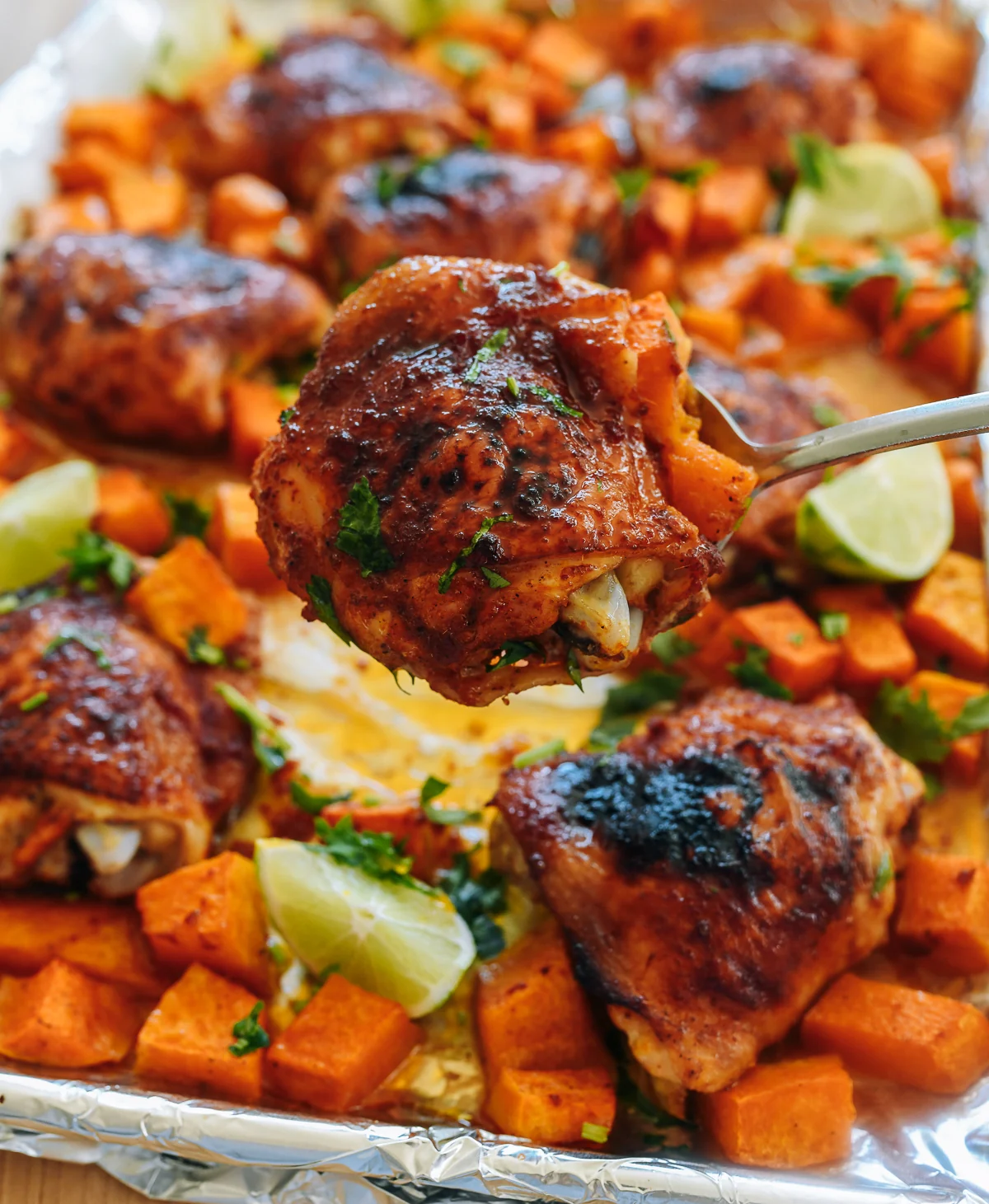 red curry sheet pan chicken recipe