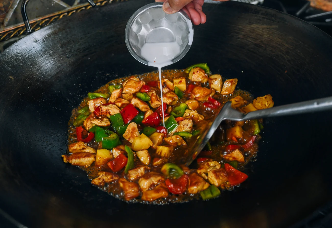 thickening pineapple chicken sauce