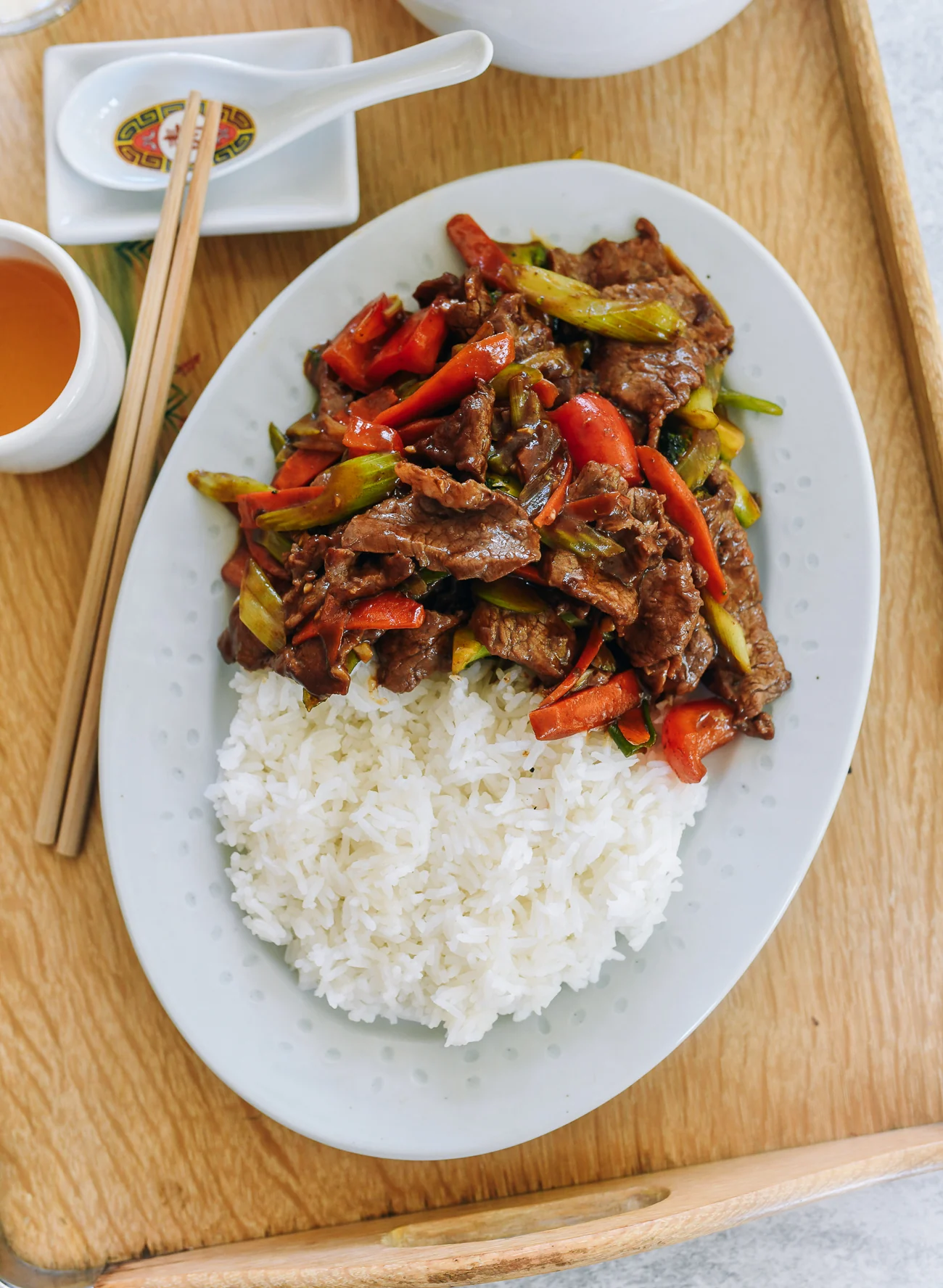 Beef with Garlic Sauce recipe