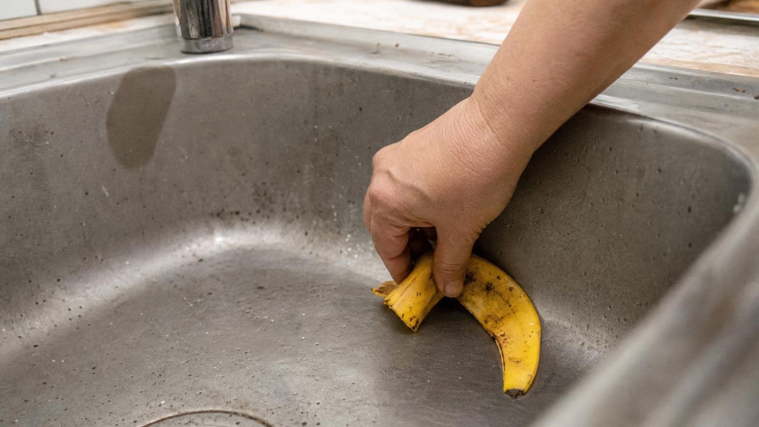 香蕉皮先別丟進廚餘桶：它對付一種廚房髒污出奇有效